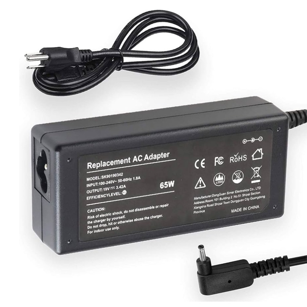 Black Replacement AC Adapter